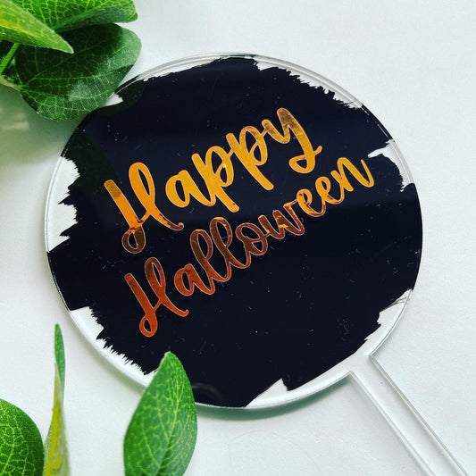 Halloween Acrylic Cake Topper