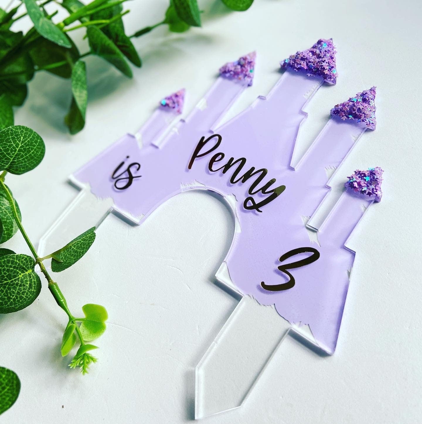 Personalised Disney Style Birthday Cake Topper ANY NAME Fairy Tale Princess  Party Decoration: Little Shop of Wishes